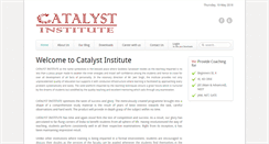 Desktop Screenshot of catalystinstitutes.com