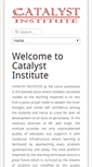 Mobile Screenshot of catalystinstitutes.com