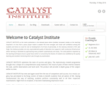 Tablet Screenshot of catalystinstitutes.com
